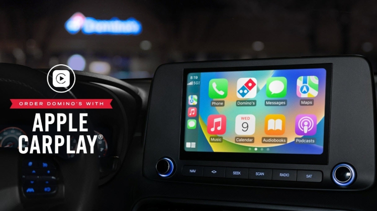 Domino’s ให้ลูกค้าสามารถสั่งพิซซ่าบนรถขณะเดินทางได้ผ่าน Apple CarPlay?